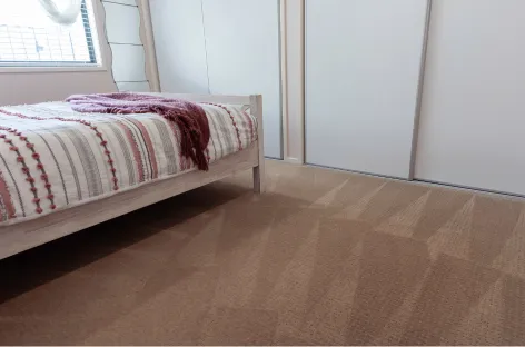Bedroom carpet after cleaning Los Angeles